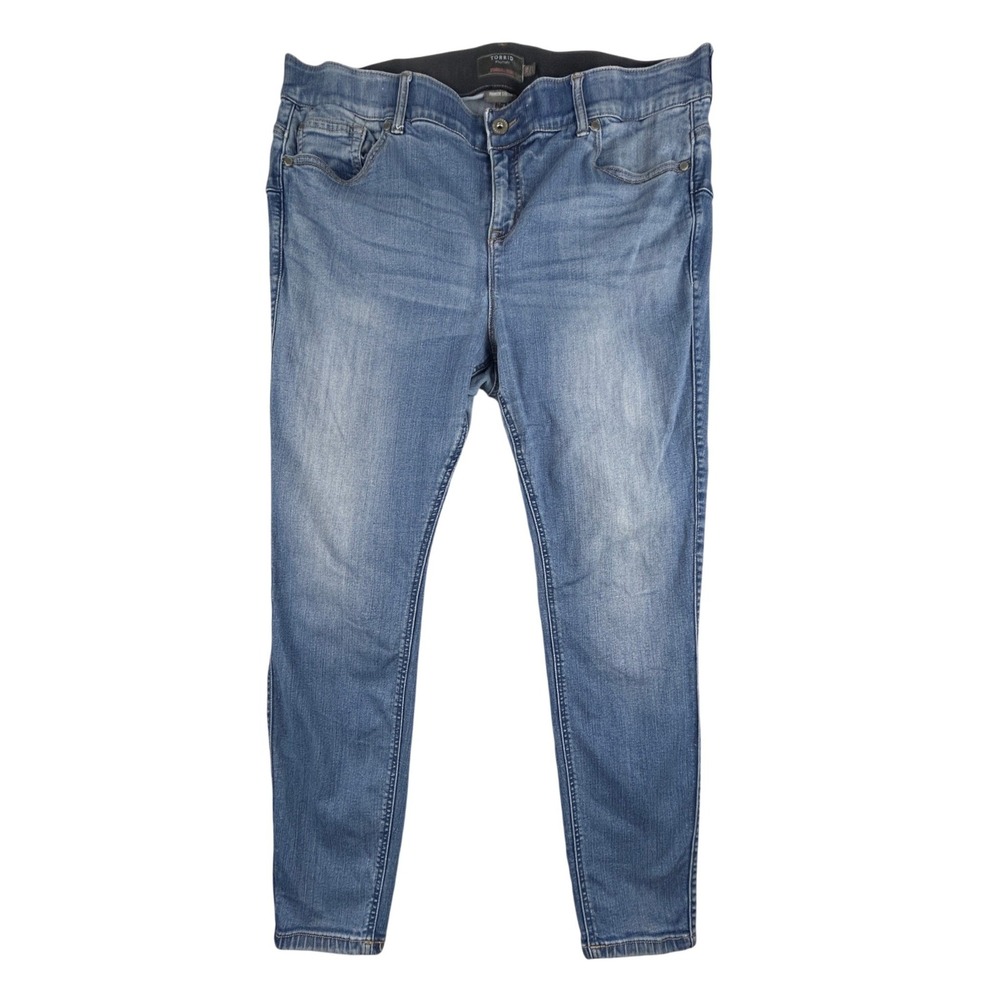 Torrid Bombshell Skinny Jeans Womens 20R Medium Wash Premium Stretch Blue Denim